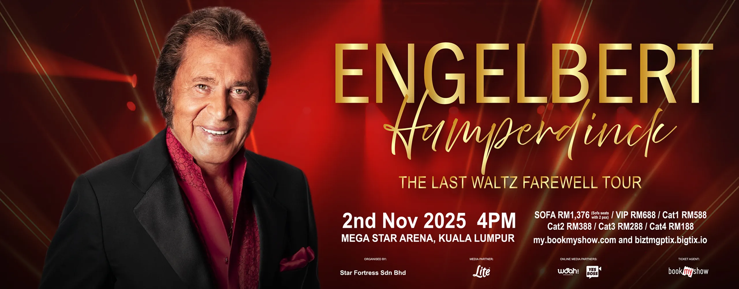 Engelbert Humperdinck LAST WALTZ FAREWELL TOUR - Malaysia
